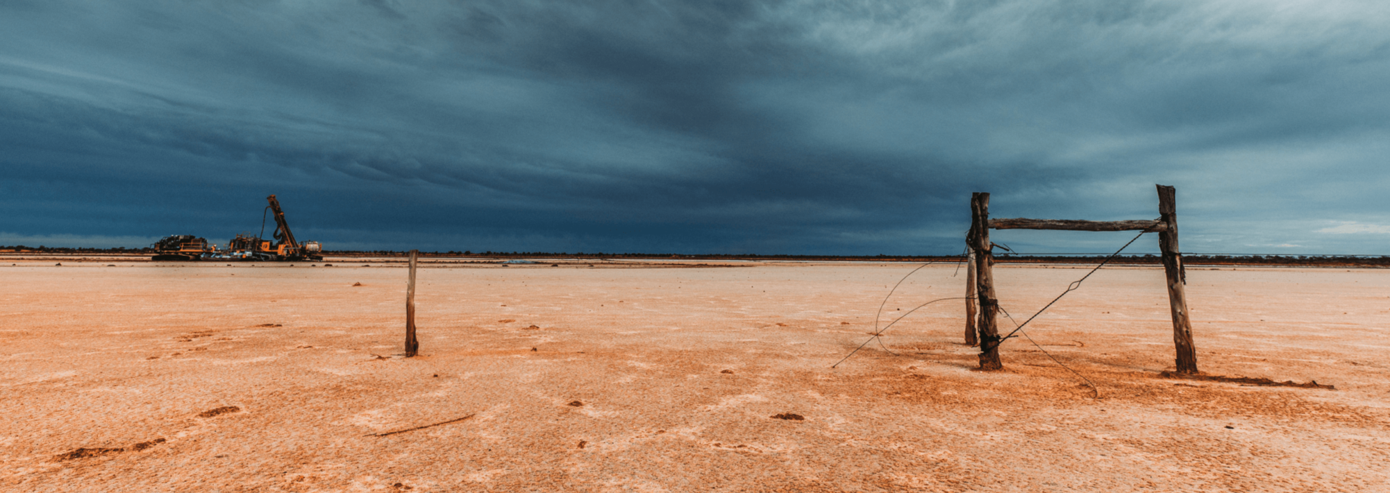 Australian bush landscape in mineral exploration country